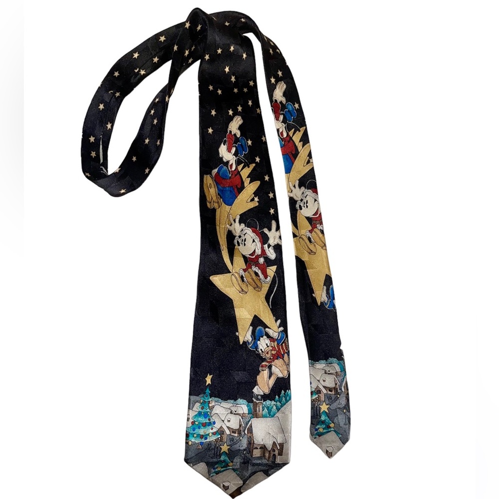 Vintage Silk Disney Christmas Tie